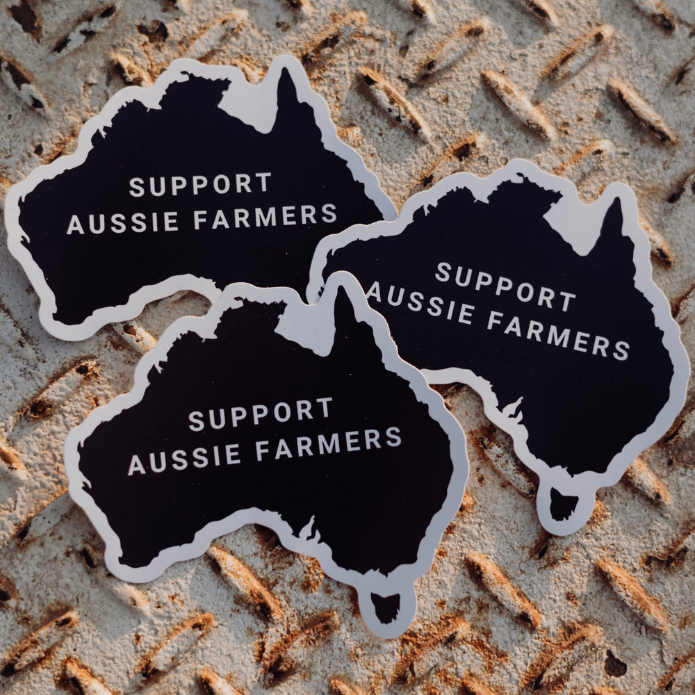 
                  
                    SUPPORT AUSSIE FARMERS STICKER
                  
                