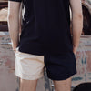  NAVY & CREAM RUGBY SHORTS