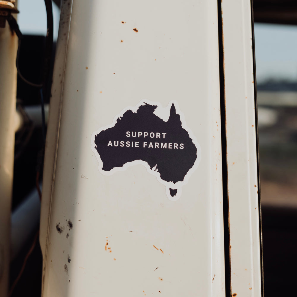 
                  
                    SUPPORT AUSSIE FARMERS STICKER
                  
                